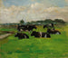 Landscape with a group of five cows - Piet Mondrian — artwork view