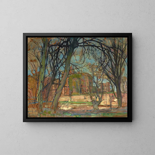 Ruins of Brederode Castle in Spring Sunlight - Piet Mondrian — framed artwork on a wall