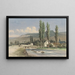 Mountain landscape painting near Walferdange, Luxembourg - Piet Schipperus — framed artwork on a wall