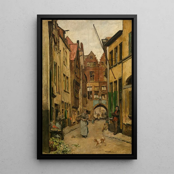 Rue Palingbrug - Piet Verhaert — framed artwork on a wall