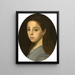 Portrait of a Girl - Piet Verhaert — framed artwork on a wall