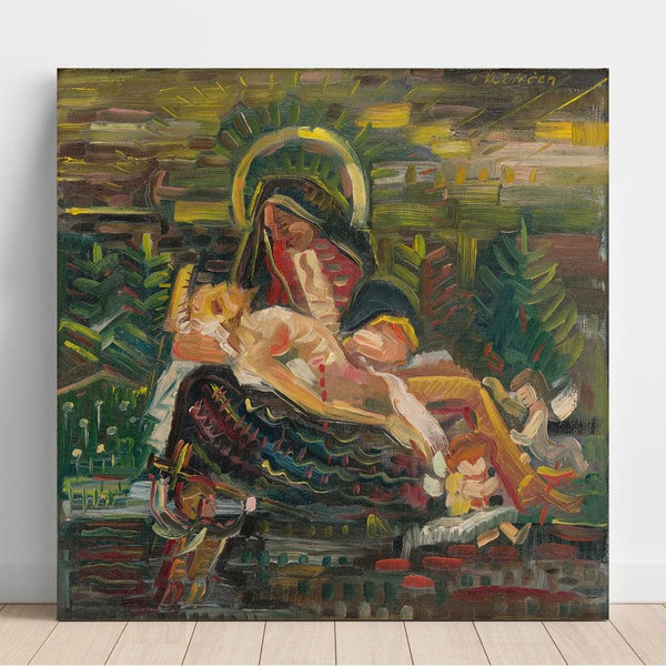 Reproduction of the painting Pietà Painting - Arnold Peter Weisz-Kubincan