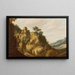 A southern landscape with ruins - Pieter Anthonisz van Groenewegen — framed artwork on a wall