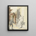 the Beggar receiving alms from a lady - Pieter Bartholomeusz Barbiers — framed artwork on a wall