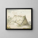 Ruined Farmhouse - Pieter Bartholomeusz Barbiers — framed artwork on a wall