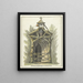 Ermitage painting with statue of a saint - Pieter Bartholomeusz Barbiers — framed artwork on a wall