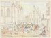 plein with people in the rain - Pieter Bartholomeusz Barbiers — artwork view