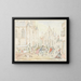 plein with people in the rain - Pieter Bartholomeusz Barbiers — framed artwork on a wall