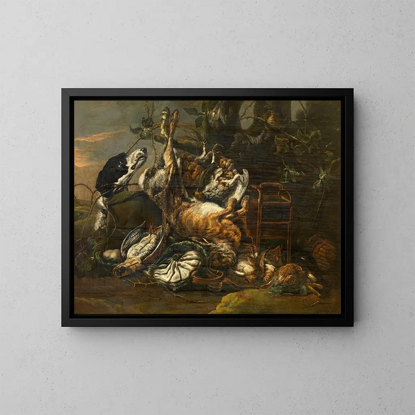 Still life - Pieter Boel — framed artwork on a wall