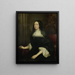 Portrait of a woman - Pieter Borselaer — framed artwork on a wall