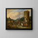A village scene - Pieter Bout — framed artwork on a wall