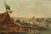 Winter harbor scene with skaters - Pieter Bout — artwork view