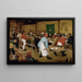 Rustic Wedding - Pieter Bruegel the Elder — framed artwork on a wall