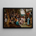 Sermon of Saint John the Baptist - Pieter Bruegel the Elder — framed artwork on a wall