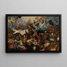 The Fall of the Rebel Angels - Pieter Bruegel the Elder — framed artwork on a wall