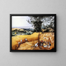 Les Moissonneurs - Pieter Bruegel the Elder — framed artwork on a wall
