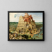 La Tour de Babel - Pieter Bruegel l'Ancien — framed artwork on a wall