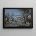 Winter Landscape Painting - Pieter Bruegel the Elder — framed artwork on a wall