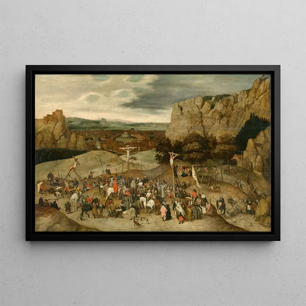 Calvaire - Pieter Brueghel the Younger — framed artwork on a wall