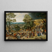 The Christ carrying the cross - Pieter Brueghel the Younger — framed artwork on a wall