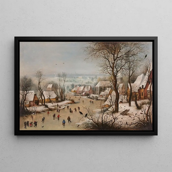 La trappe aux oiseaux - Pieter Brueghel le Jeune — framed artwork on a wall