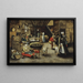 La Visite à la ferme - Pieter Brueghel le Jeune — framed artwork on a wall