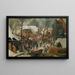 L'Adoration des mages dans la neige - Pieter Brueghel le Jeune — framed artwork on a wall