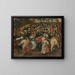The Wedding Feast outdoors - Pieter Brueghel the Younger — framed artwork on a wall