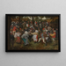 The Wedding Dance - Pieter Bruegel the Elder — framed artwork on a wall