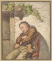 Lou, the baker's servant, fell asleep in front of the house in the sun - Pieter Christoffel Wonder — artwork view