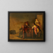 Player of Tric Trac - Pieter Codde — framed artwork on a wall