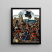The Christ Carrying the Cross - Pieter Coecke van Aelst — framed artwork on a wall