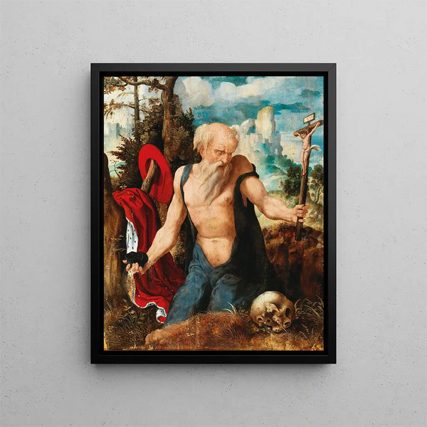 Saint Jerome Painting - Pieter Coecke van Aelst — framed artwork on a wall