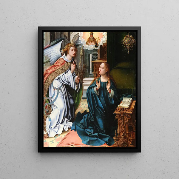 L'Annonciation - Pieter Coecke van Aelst — framed artwork on a wall