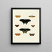 Papillons étrangers présents sur les trois continents Asie, Afrique et Amérique pl016 - Pieter Cramer — framed artwork on a wall