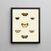 Butterflies from different countries present on the three continents Asia, Africa, and America pl021 - Pieter Cramer — framed artwork on a wall