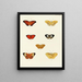 Butterflies from abroad present on the three continents Asia Africa and America Pl045 - Pieter Cramer — framed artwork on a wall