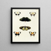 Butterflies from different countries present on the three continents Asia, Africa, and America Pl051 - Pieter Cramer — framed artwork on a wall