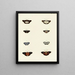 Butterflies from different countries present on the three continents Asia, Africa, and America Pl106 - Pieter Cramer — framed artwork on a wall