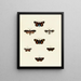 Butterflies from different countries present on the three continents Asia, Africa, and America Pl116 - Pieter Cramer — framed artwork on a wall