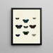 Butterflies from different continents Asia Africa and America Pl139 - Pieter Cramer — framed artwork on a wall