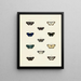 Butterflies from different countries present on the three continents Asia, Africa, and America Pl140 - Pieter Cramer — framed artwork on a wall