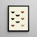 Butterflies from different countries present on the three continents Asia, Africa, and America Pl142 - Pieter Cramer — framed artwork on a wall