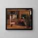 A mother untying her child's hair - Pieter de Hooch — framed artwork on a wall