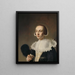 Portrait of a Woman - Pieter Dubordieu — framed artwork on a wall