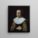 Portrait of a young girl - Pieter Dubordieu — framed artwork on a wall
