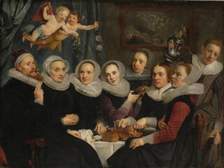 Théodore Schrevelius et sa famille à table - Pieter Fransz de Grebber — artwork view