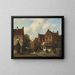 a Dutch street scene - Pieter Gerardus Vertin — framed artwork on a wall