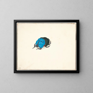 In the city of rhinoceros scarabs - Pieter Holsteijn — framed artwork on a wall