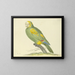 Green Parrot Painting - Pieter Holsteijn — framed artwork on a wall